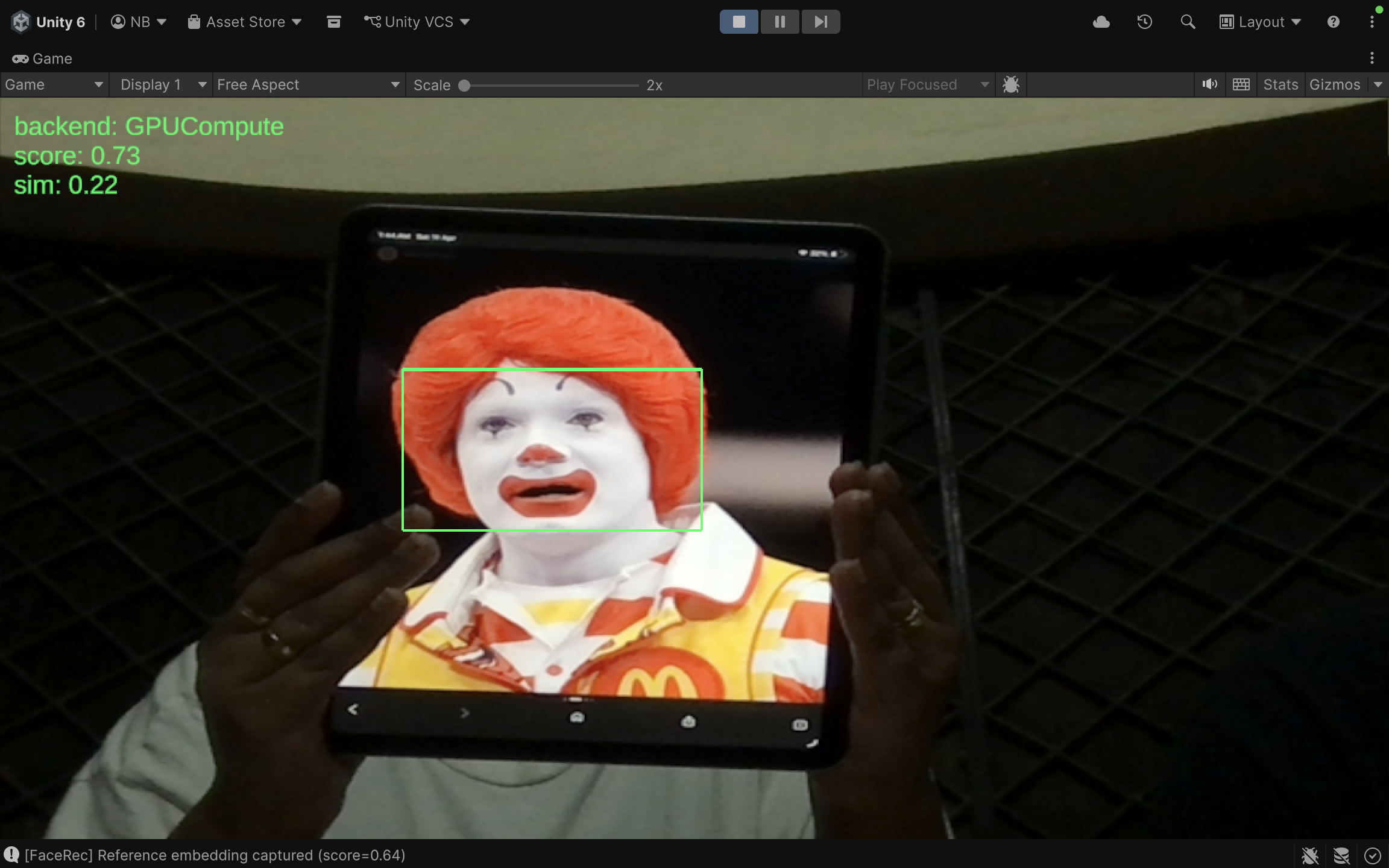 XR Facial Recognition